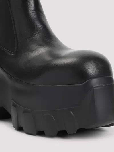 Rick Owens Beatle Mega Tractor Boots In Black