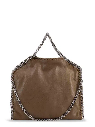 Stella Mccartney Large Falabella Faux Leather Shoulder Bag In Brown