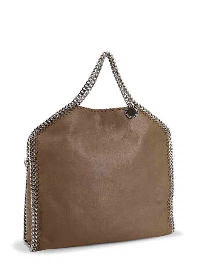 Stella Mccartney Large Falabella Faux Leather Shoulder Bag In Brown