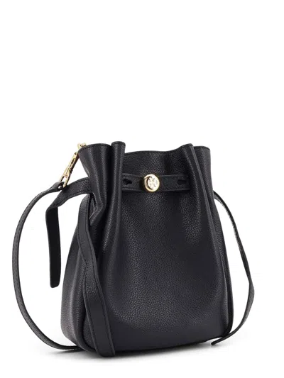 Tory Burch Romy Leather Crossbody Bag In Black