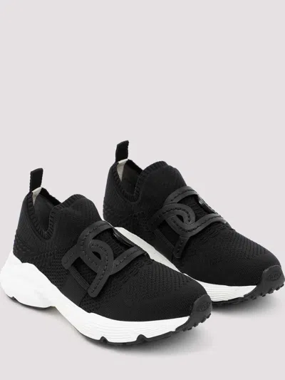 Tod's Womens Tods Sport Run 54c Calzino Logo-embellished Mesh-knit Low-top Trainers In Black