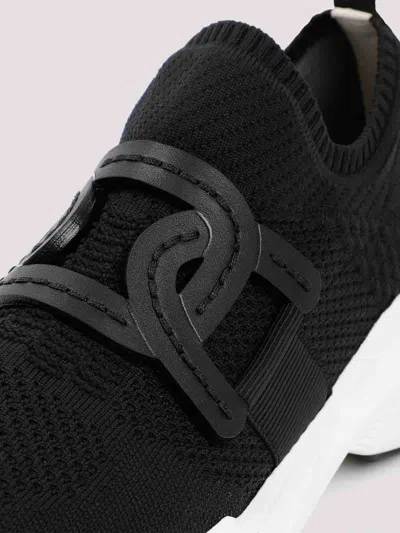Tod's Womens Tods Sport Run 54c Calzino Logo-embellished Mesh-knit Low-top Trainers In Black