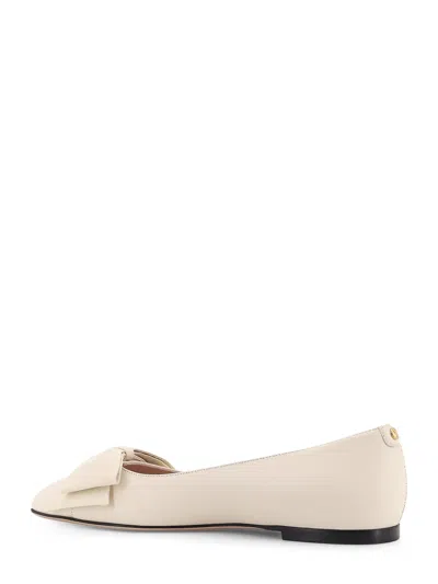 Valentino Leather Ballerinas Featuring Bow Detail In Yellow