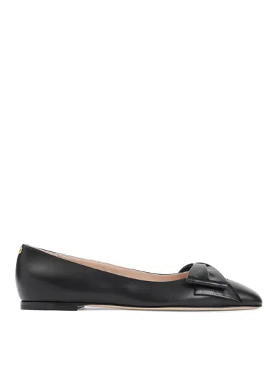 Valentino Bowow Ballerina Flats In Black