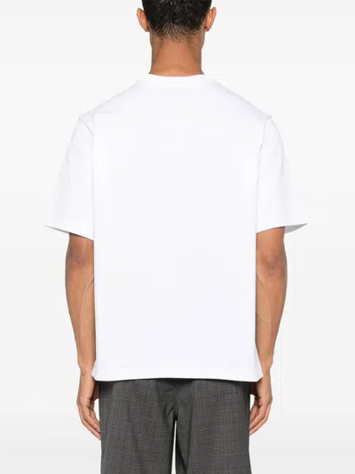 Casablanca Montagne Ondulee Crewneck T-shirt In White