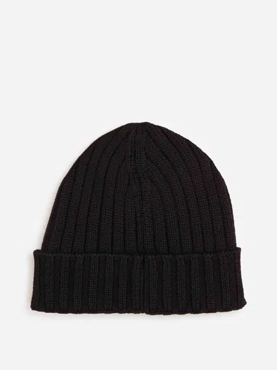 C.p. Company C. P. Company Man Hat Navy Size Onesize Wool In Black