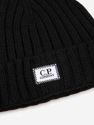 C.p. Company C. P. Company Man Hat Navy Size Onesize Wool In Black