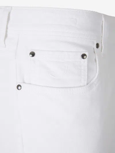 Jacob Cohen Button-fly Jeans In White