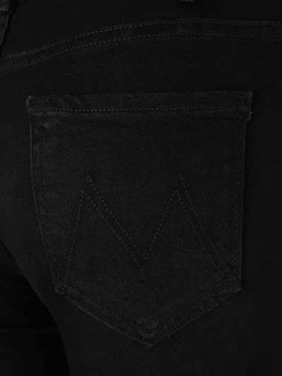 Mother Straight Jeans In Black