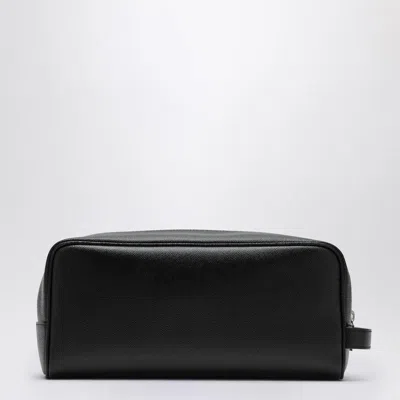 Saint Laurent Logo Print Grooming Case In Black