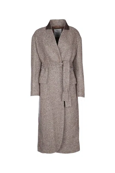Brunello Cucinelli Overcoat In Brown