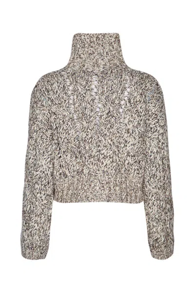 Brunello Cucinelli Dazzling Cable-knit Cardigan In Neutral