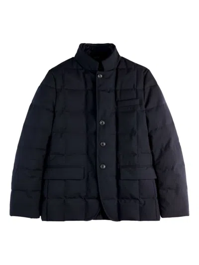 Fay Padded Down Coat Stand-up Collar In Black