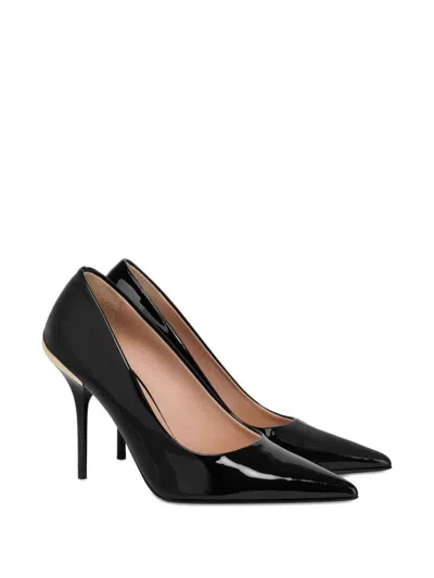 Love Moschino Patent Leather Stiletto Pumps In Black