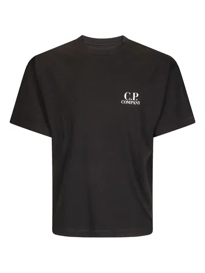 C.p. Company C.p.company Logo-print Short-sleeve Tee In Black