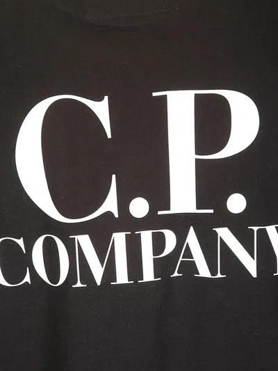 C.p. Company C.p.company Logo-print Short-sleeve Tee In Black