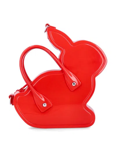 Comme Des Garçons Unique Mini Bag Detachable Strap In Red