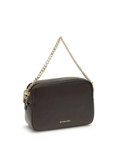 Michael Kors Bryant Hammered Leather Shoulder Bag In Brown