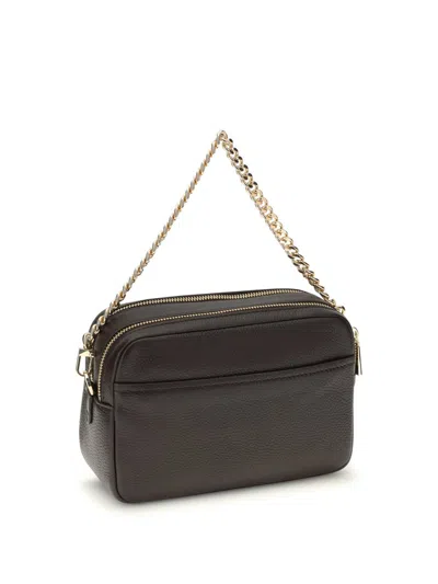 Michael Kors Bryant Hammered Leather Shoulder Bag In Brown