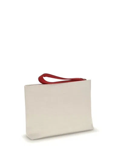 Givenchy Logo-print Clutch Bag In White
