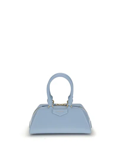 Givenchy Mini Antigona East-west Bag In Box Leather In Blue