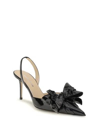 Mach&mach 85mm Bow-embellished Slingback Pumps In Black