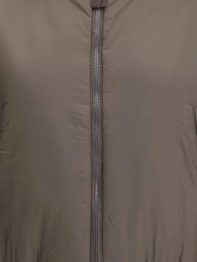 P.a.r.o.s.h P. A.r. O.s. H. Reversible Ribbed Knit Jacket With Hood In Brown