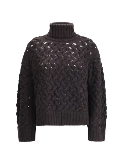 P.a.r.o.s.h P. A.r. O.s. H. Knitted Wool Sweater In Brown