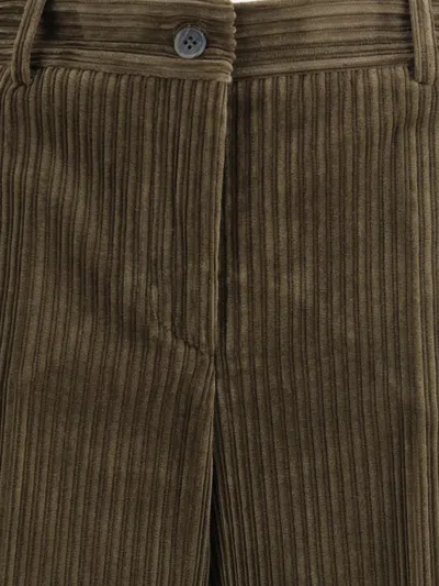 P.a.r.o.s.h P. A.r. O.s. H. Straight Ribbed Trousers In Gray