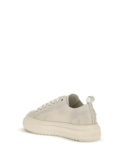 Dsquared2 Round-toe Low-top Sneakers In Neutral