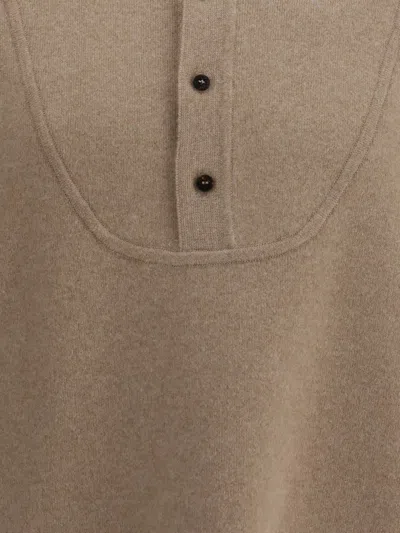 Jacquemus Men Nude Sweater In Merino Wool In Neutral