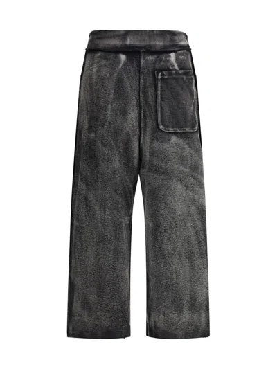 R13 Cropped Pleated Sweatpant In Black