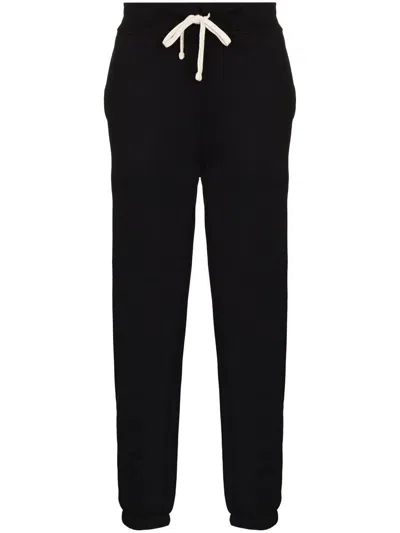 Polo Ralph Lauren Relaxed Fit Trousers With Drawstring Waist And Tapered Leg In Black