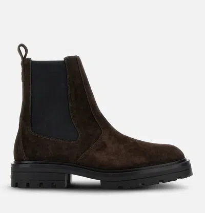 Hogan Boots In Brown