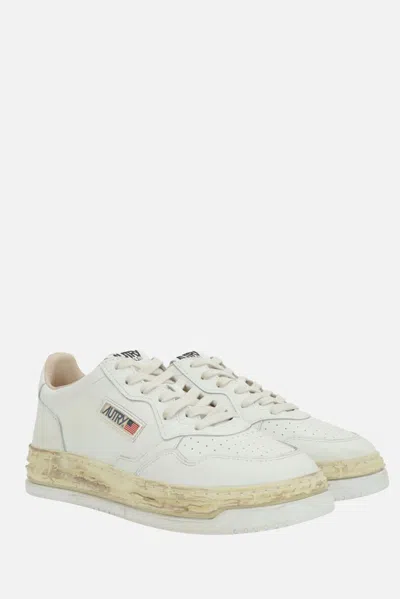 Autry X Maison Mihara Yasuhiro Medialist Low Super Vintage Sneakers In White