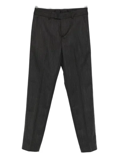 Liu •jo Pinstripe Straight-leg Trousers In Black