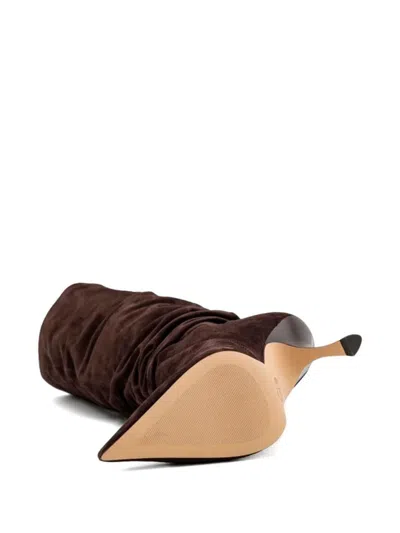 Michael Kors Down Heeled Bott In Brown