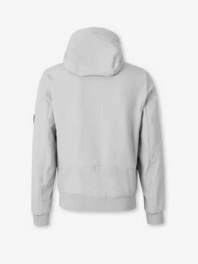 C.p. Company C.p.company Zip-front Jacket With Hood In Gray