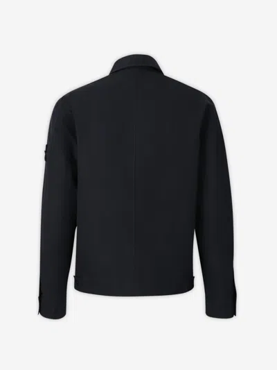 Stone Island Ghost Technical Jacket In Blue