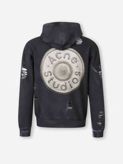 Acne Studios Sweatshirt With Round Neck In Gray