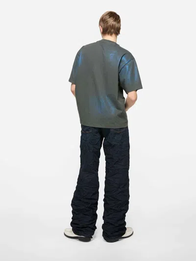 Acne Studios Round Neck Short Sleeve T-shirt In Gray