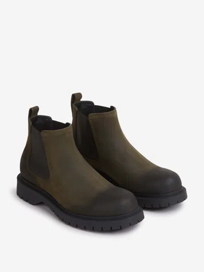 Givenchy Formal Casual Lugged Leather Chelsea Boot In Green