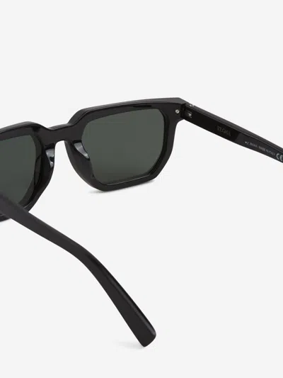Zegna 54mm Polarized Rectangular Sunglasses In Black