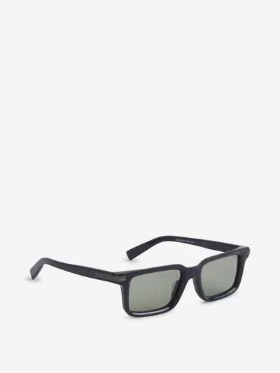 Zegna Square Frame Sunglasses In Black