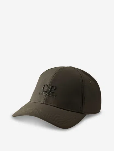 C.p. Company C.p.company Cap Embroidered With Logo In Brown