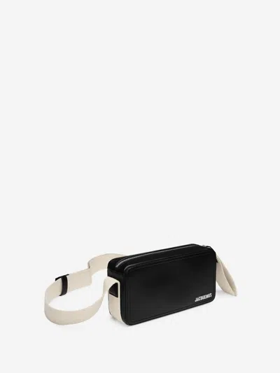 Jacquemus Shoulder Bag The Horizontal Black Rope Men In Black