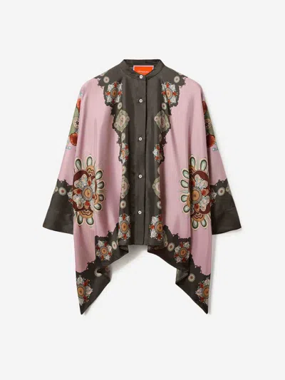 La Doublej Silk Foulard Shirt In Multi
