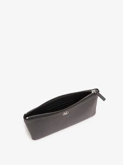Valentino Garavani Leather Hand Bag In Black
