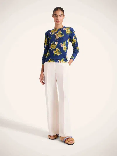 La Doublej Round Neck Jumper In Blue