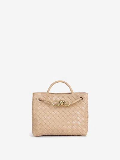 Bottega Veneta Womens Andiamo Small Leather Top-handle Bag Sea Salt-m B-sea Sa In Neutral